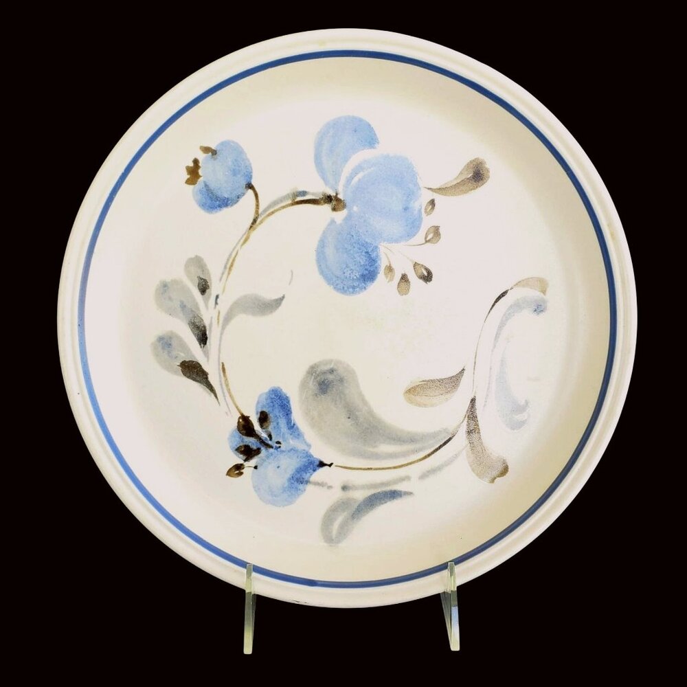 Vintage Johnson Bros Sirocco Ceramic Dinner Plate Table Plus Blue Floral 10 Inch